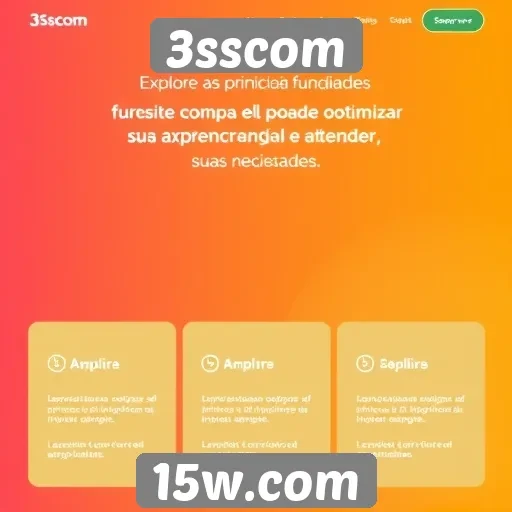Análise das principais funcionalidades do site 3sscom